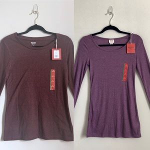 NWT (Lot of 2!) Mossimo Long Sleeve Shirts Size M